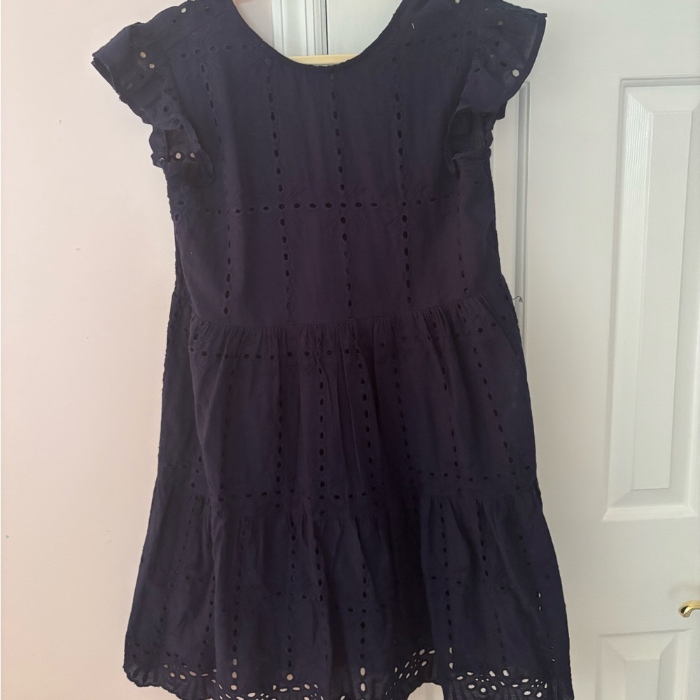 Women’s Navy Eyelet Dress